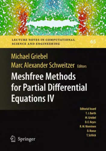 خرید و دانلود نسخه کامل کتاب Meshfree methods for partial differential equations IV