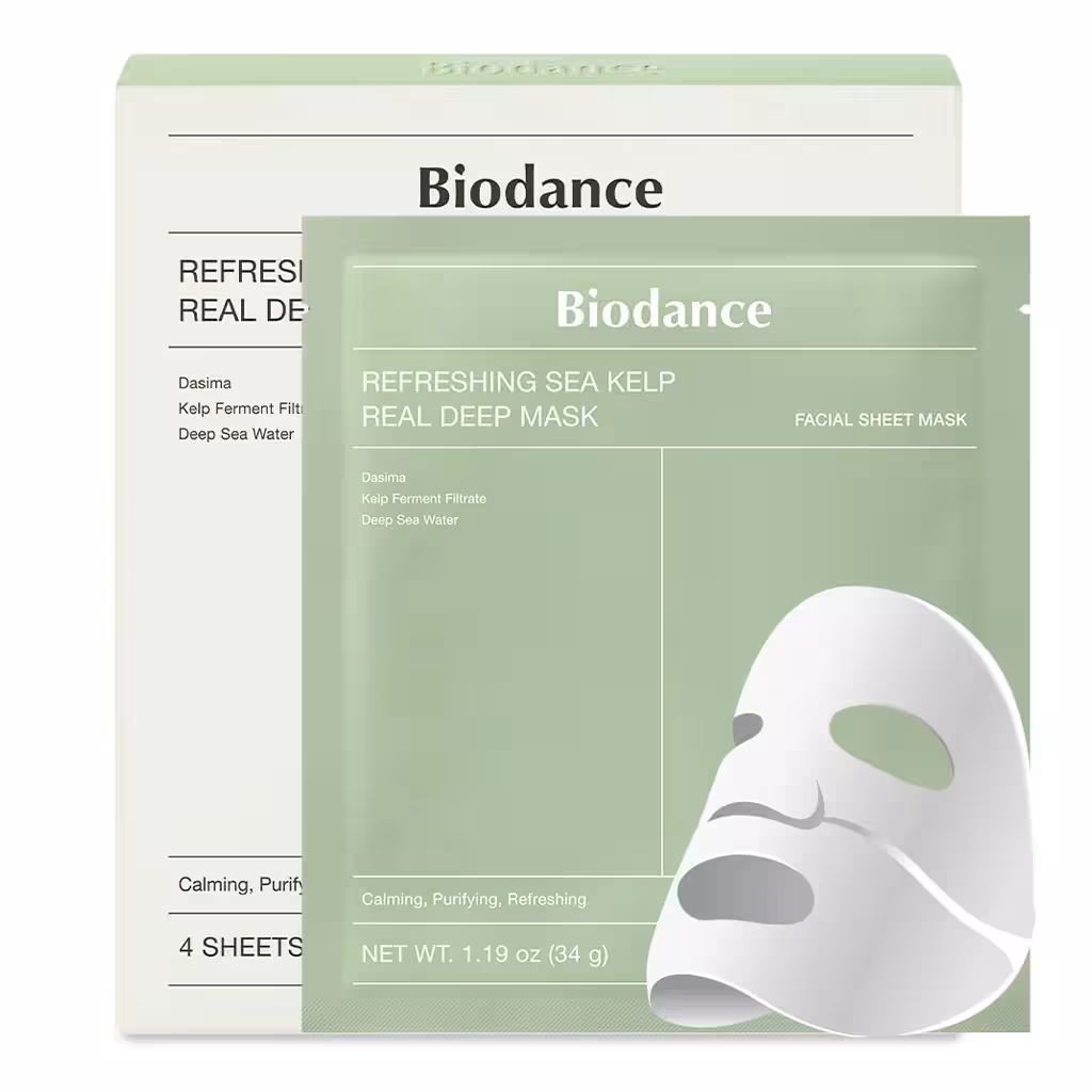 ماسک صورت بایودانس مدل رفرشینگ | Refreshing Sea Kelp Real Deep Mask