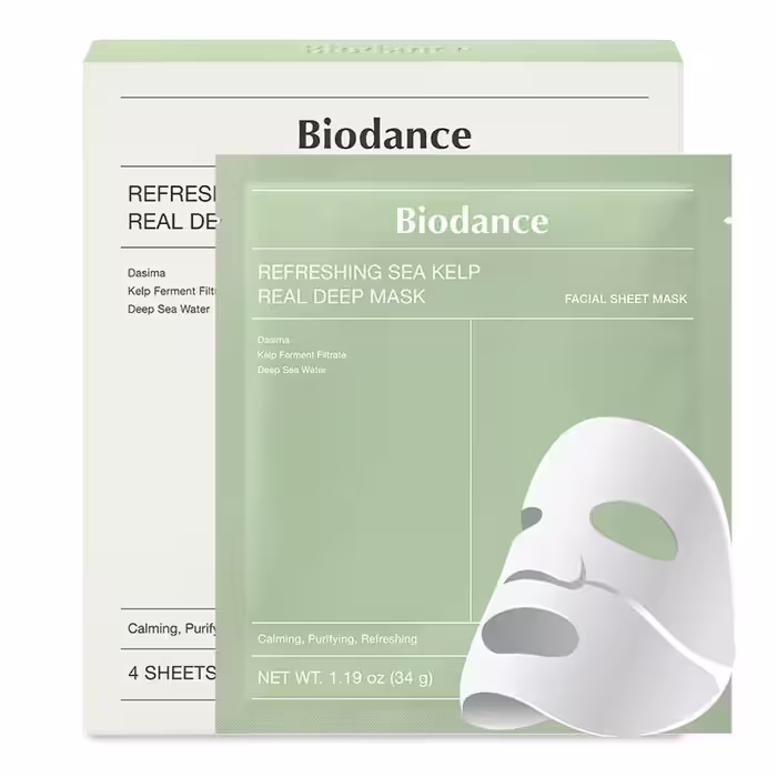ماسک ورقه ای بایودنس مدل رفرشینگ بسته یک عددی تسکین دهنده و کنترل چربی پوست | فروشگاه ارس ترک