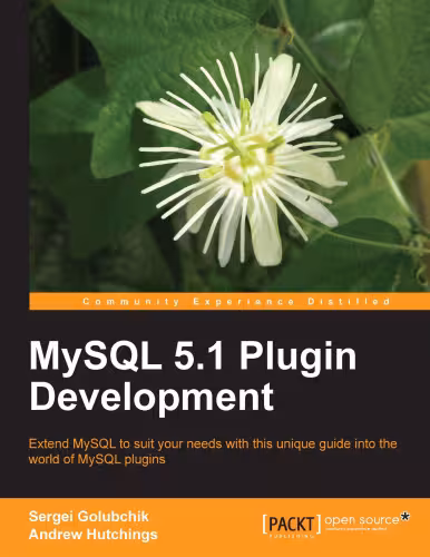خرید و دانلود نسخه کامل کتاب MySQL 5.1 Plugin Development