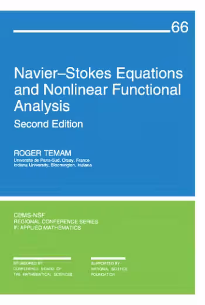 خرید و دانلود نسخه کامل کتاب Navier-Stokes Equations and Nonlinear Functional Analysis (CBMS-NSF Regional Conference Series in Applied Mathematics)