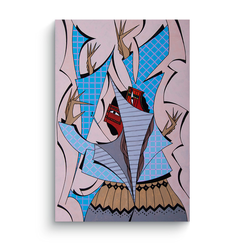 تابلو شاسی مدل در میان غبار | دنیای قاب