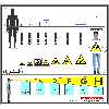 برچسب ایمنی مستر راد طرح خطر آسیب دیدگی مدل HSE-OSHA-488