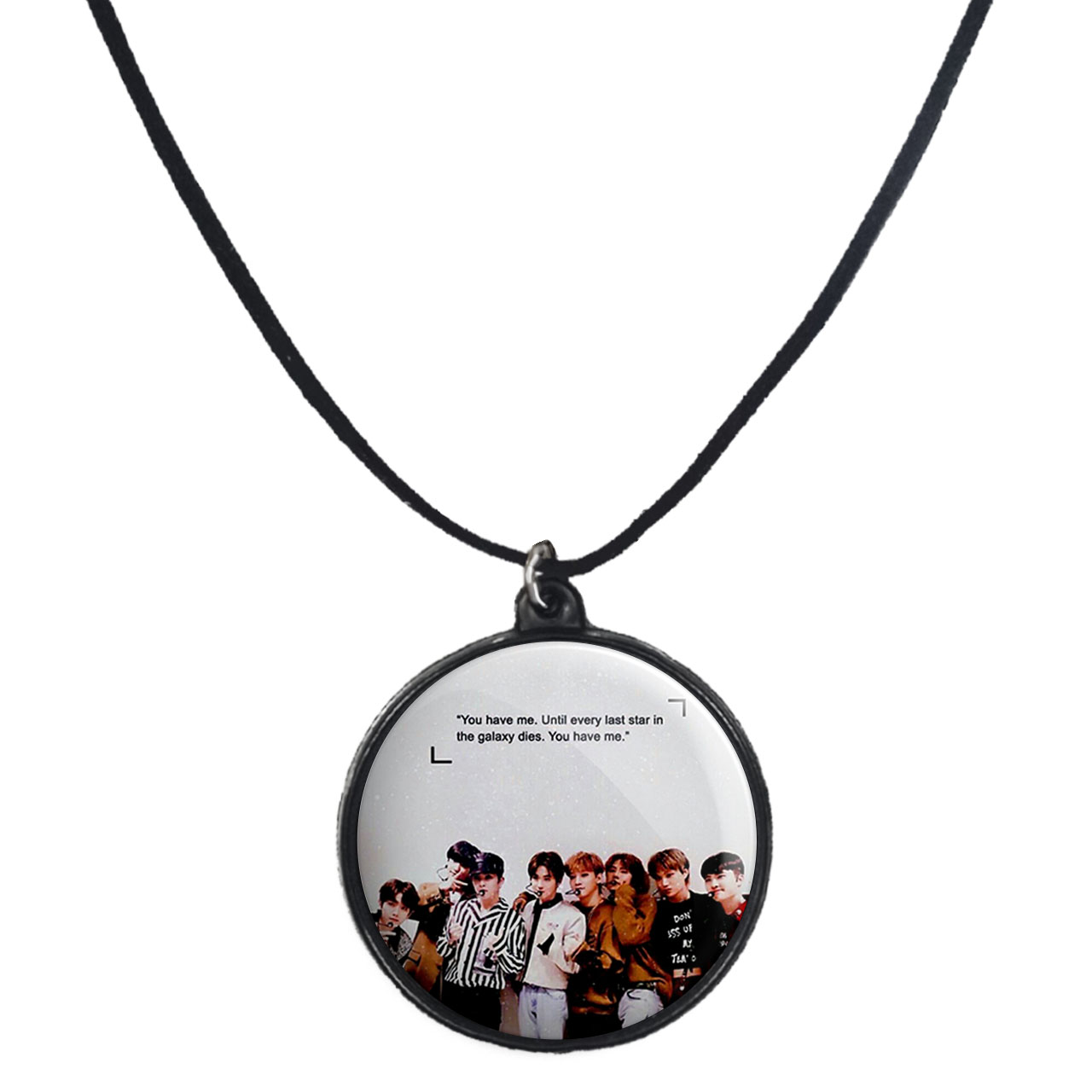 گردنبند پرمانه طرح exo کد pmb.14124 مدل دو طرفه