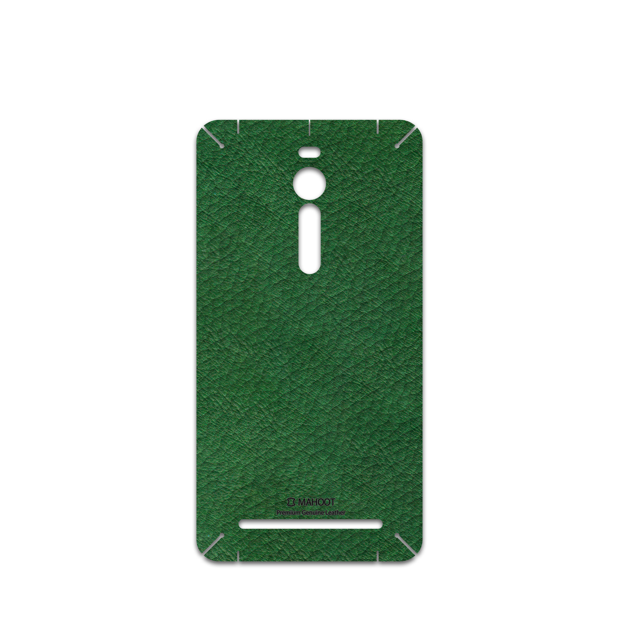 برچسب پوششی ماهوت مدل Green-Leather مناسب برای گوشی موبایل ایسوس Zenfone 2