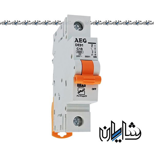 کلید مینیاتوری تک فاز 40 آمپر 6 کیلو آمپر توس فیوز|AEG