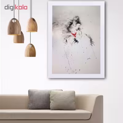 تابلو گالری استاربوی طرح دخترانه انتزاعی مدل هنری L57