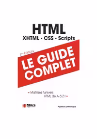 خرید و دانلود نسخه کامل کتاب HTML : Maîtriser l'univers HTML de A à Z