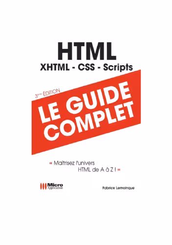 خرید و دانلود نسخه کامل کتاب HTML : Maîtriser l'univers HTML de A à Z