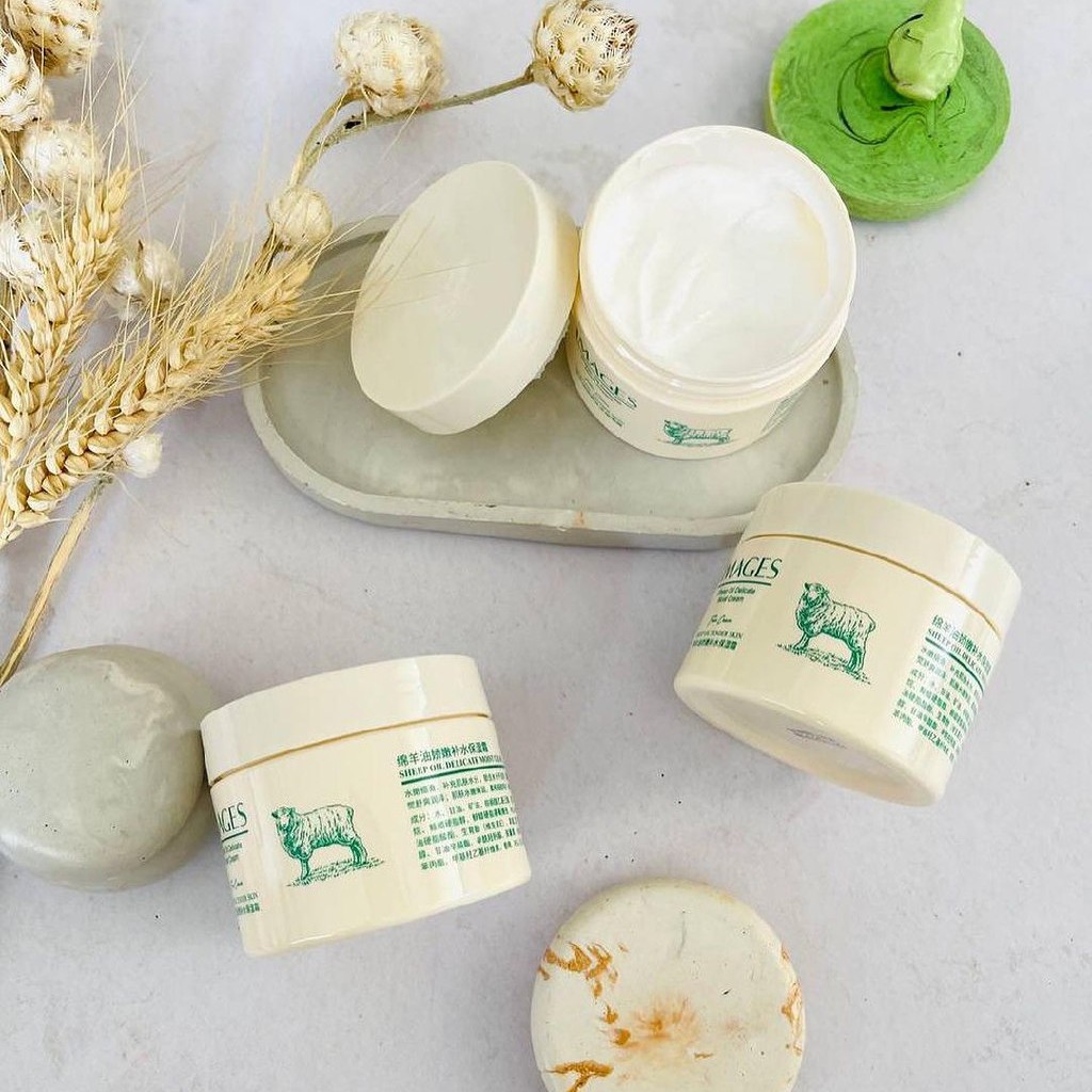 کرم آبرسان شیر گوسفند ایمجیز برای دست و صورت آبرسانی قوی