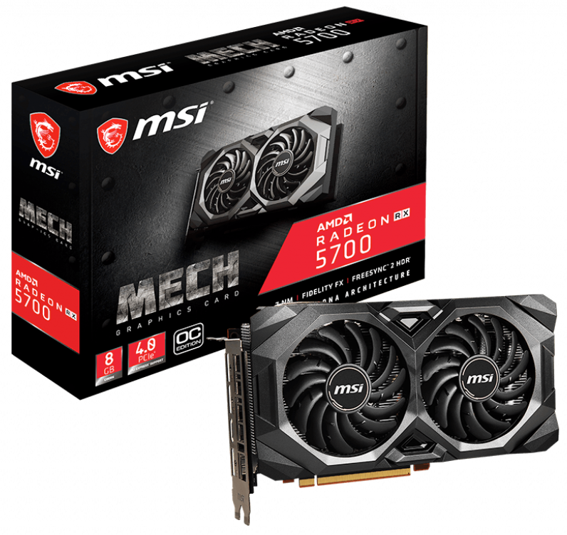 کارت گرافیک ام اس آی مدل Radeon RX 5700 MECH OC با حافظه 8 گیگابایت