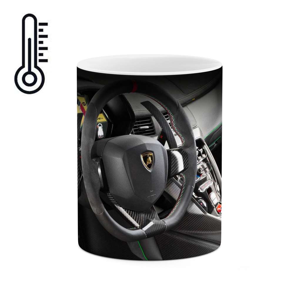 ماگ حرارتی طرح ماشین Lamborghini veneno مدل mgph15616