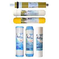 فیلتر دستگاه تصفیه آب آکوا پیورست مدل GOLD 600 مجموعه 5 عددی به همراه فیلتر تصفیه آب مدل ممبران