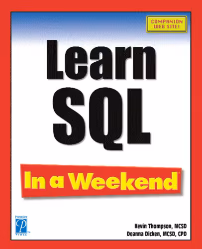 خرید و دانلود نسخه کامل کتاب Learn SQL in a Weekend