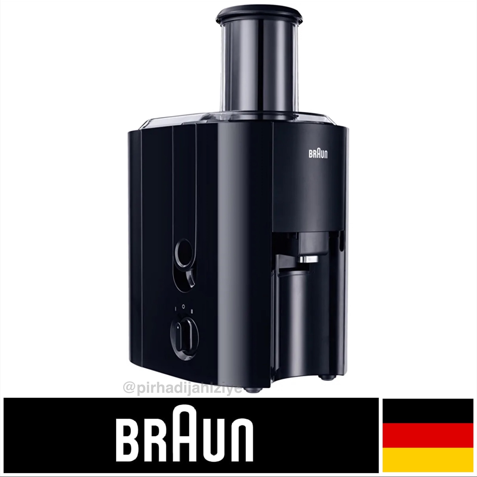 ابمیوه گیری براون 800وات. j300 اصلی تمام مشکی