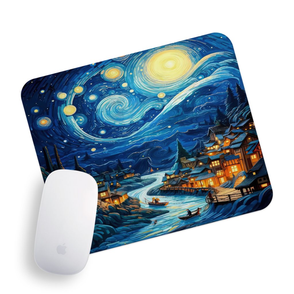 پد موس راویتا طرح نقاشی سبک ون گوک کد 3552