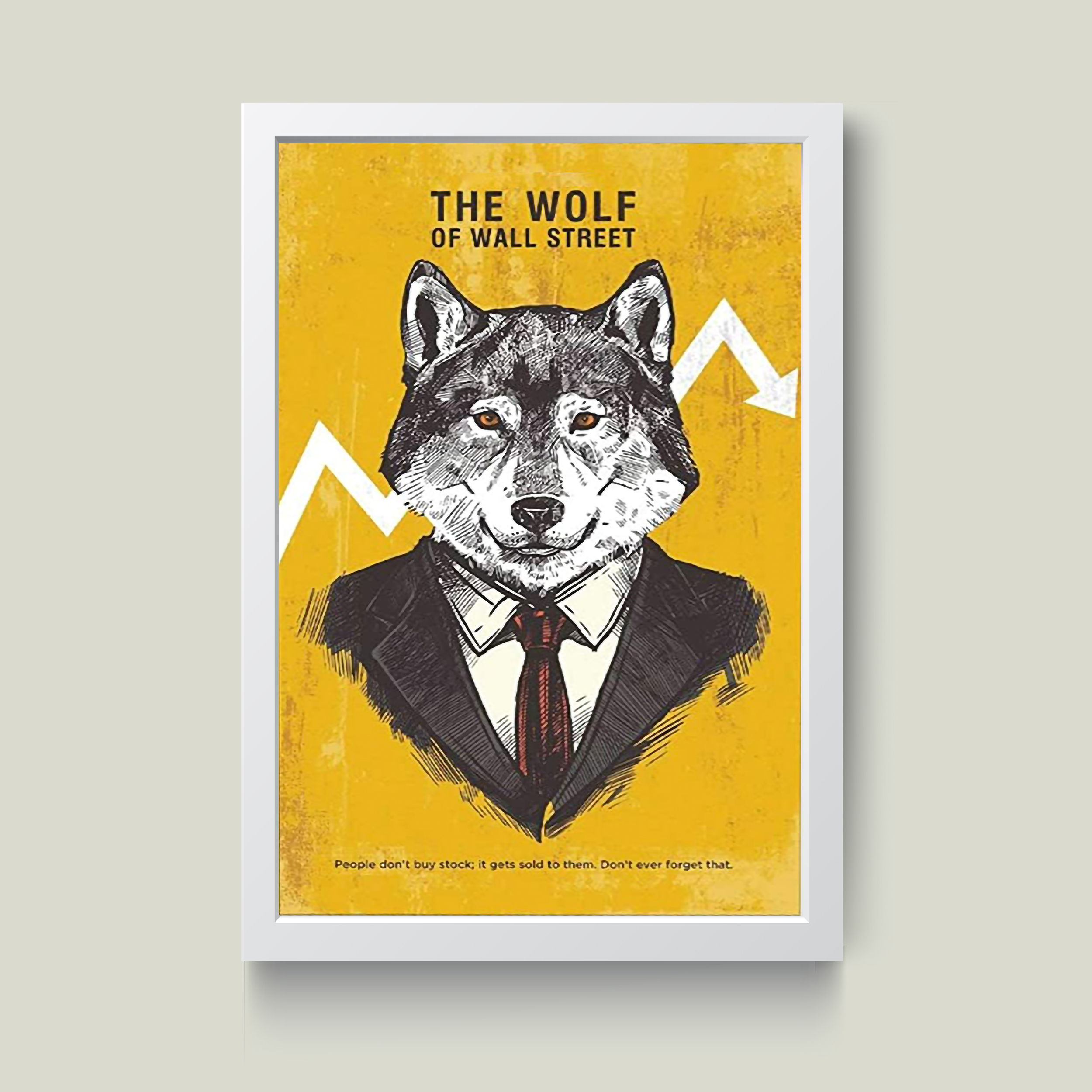 تابلو مدل گرگ وال استریت کد G6-10