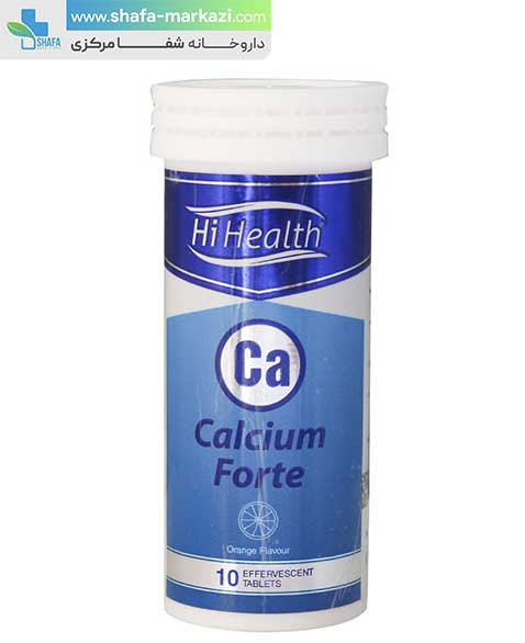 قرص جوشان کلسیم فورت های هلث | Hi health calcium forte