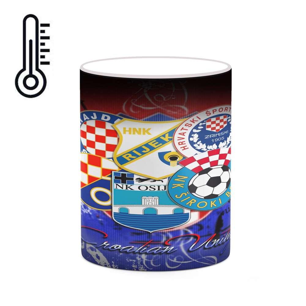 ماگ حرارتی کاکتی طرح تیم Croatian clubs مدل mgh19649