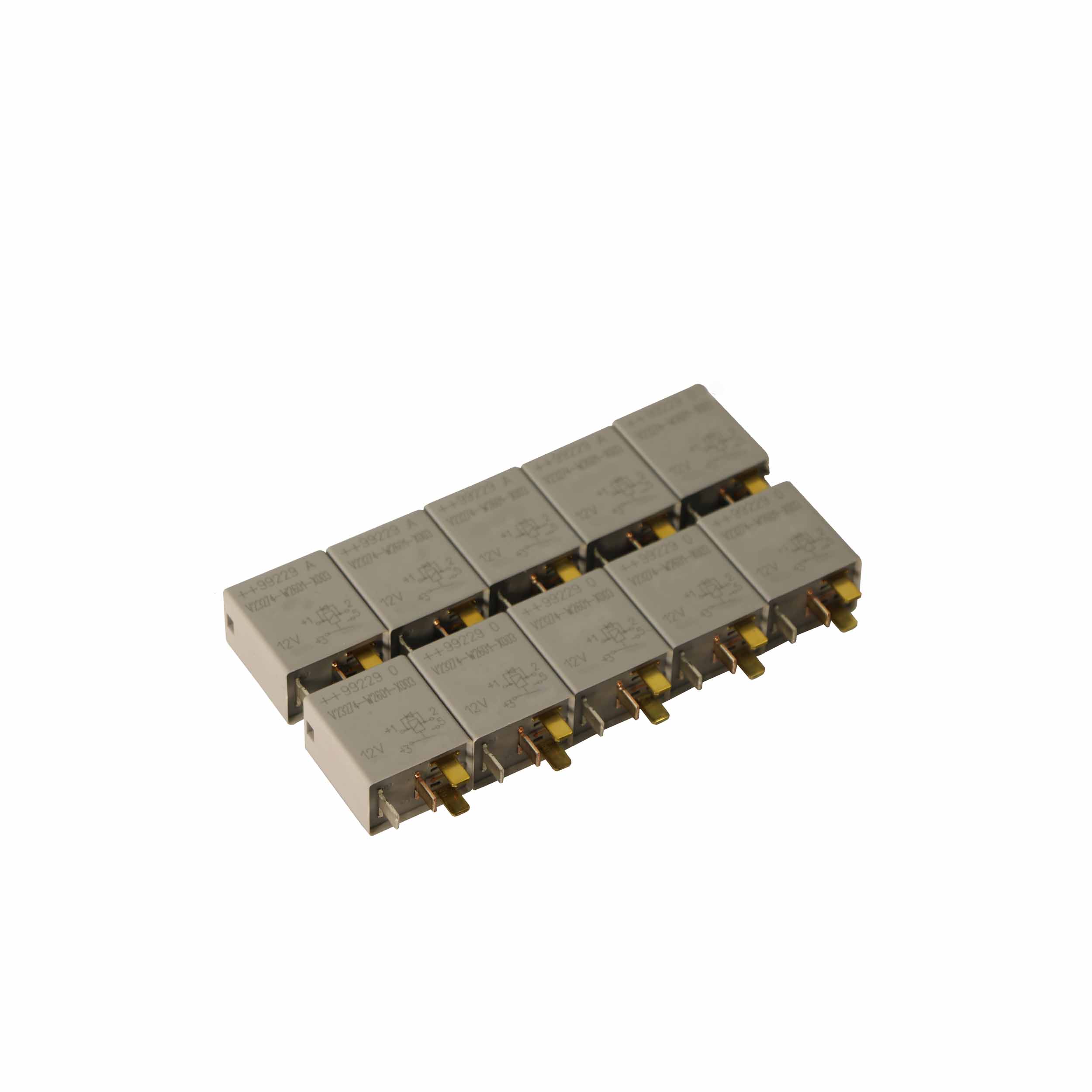 رله 4 پایه 12 ولت 30 آمپر مدل V2324-W2601-X003 بسته 10 عددی