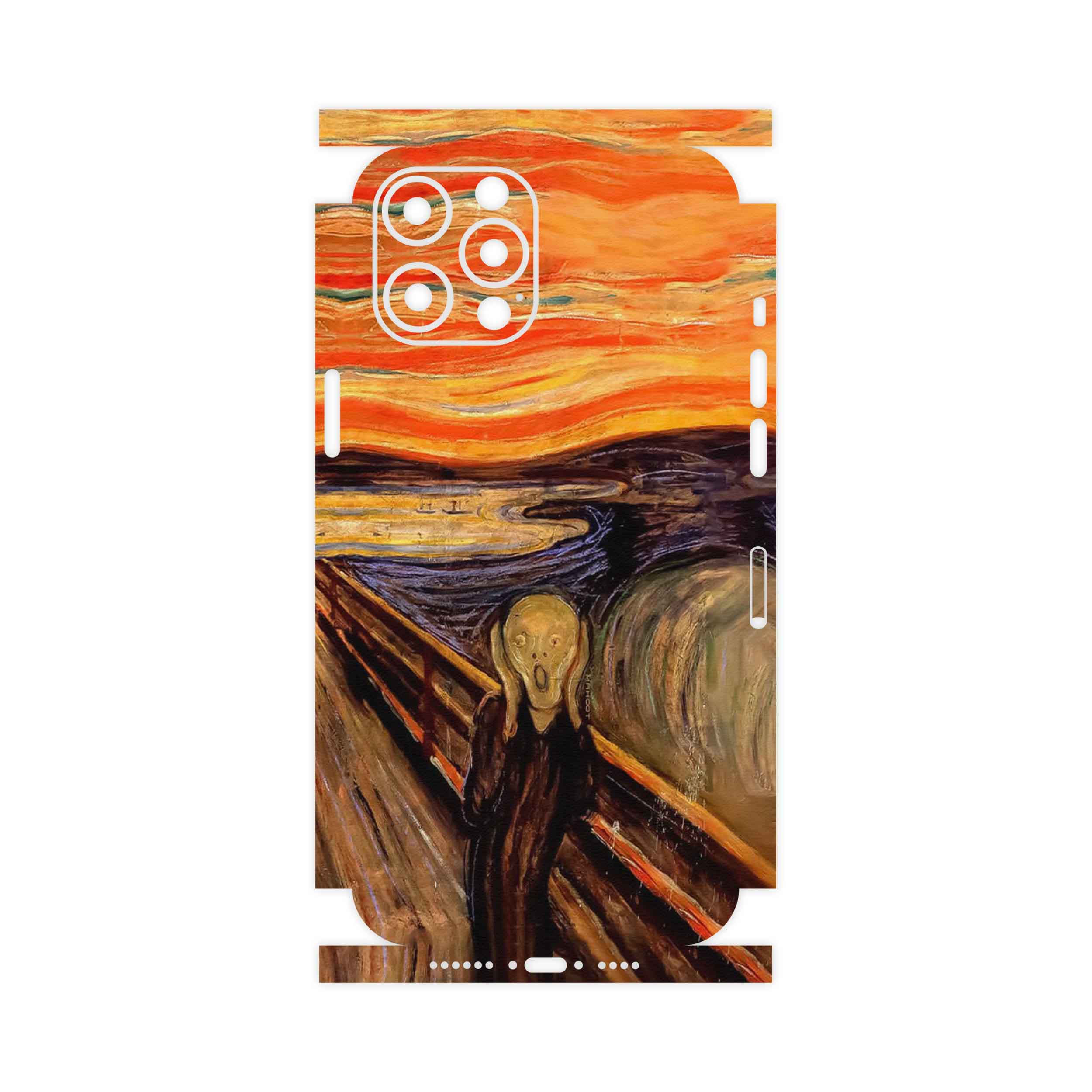 برچسب پوششی ماهوت مدل The Scream of Munch-FullSkin مناسب برای گوشی موبایل اپل iPhone 12 Pro Max
