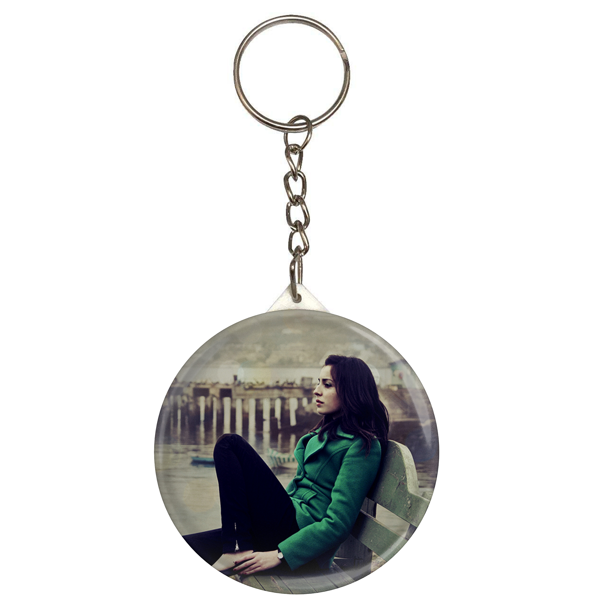 جاکلیدی طرح دختر و نیمکت مدل S10293