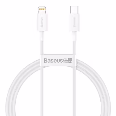 کابل تبدیل USB-C به لایتنینگ باسئوس مدل SUPERIOR طول 1 متر