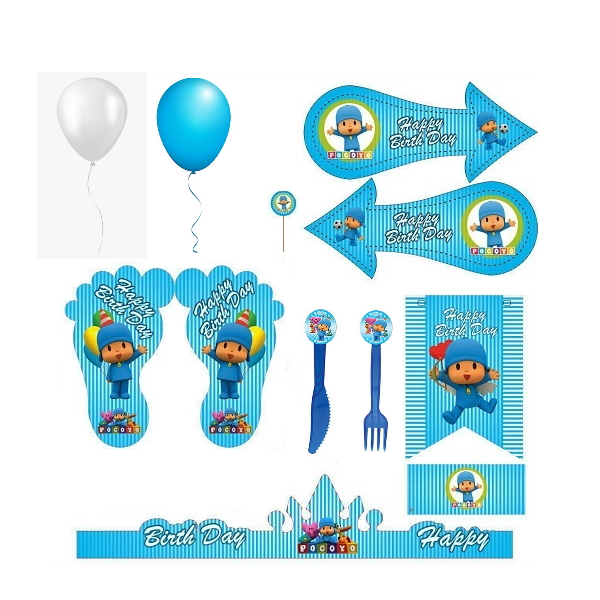 مجموعه 160 عددی تم تولد طرح پوکویو مدل Pocoyo