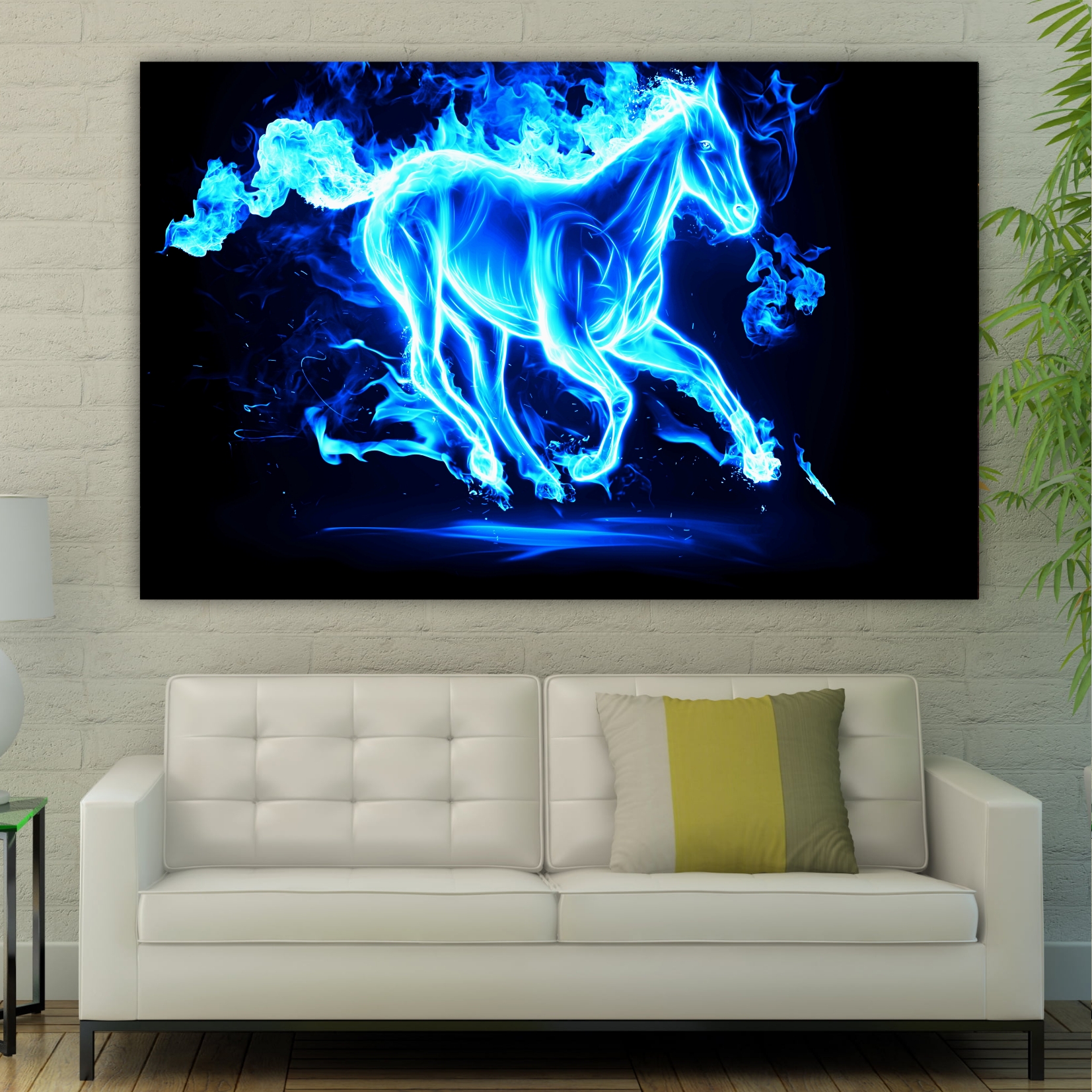 تابلو بوم طرح اسب بلوری مدل SDB1222