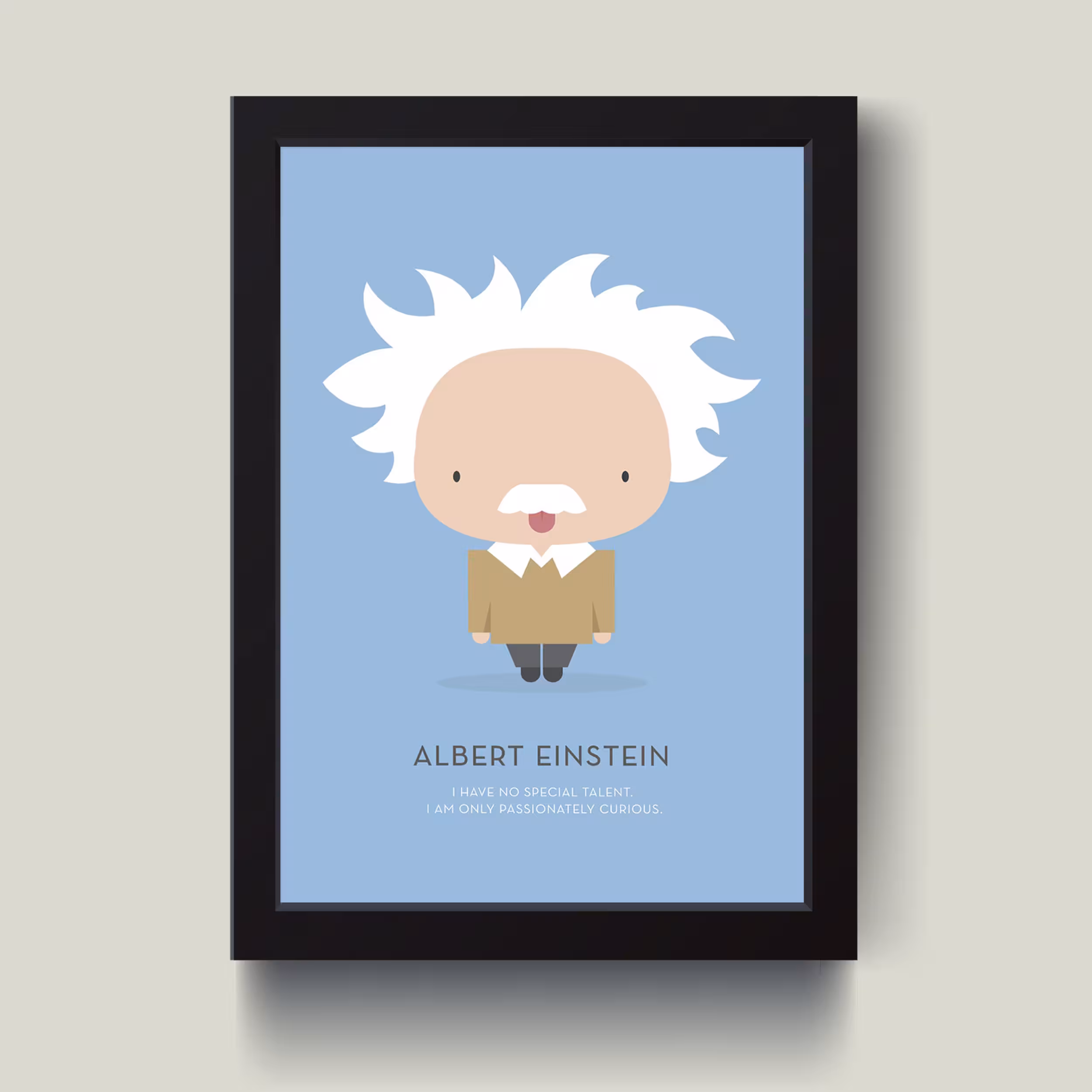تابلو مدل مینیمال Albert Einstan آلبرت انیشتین کد m2415-b