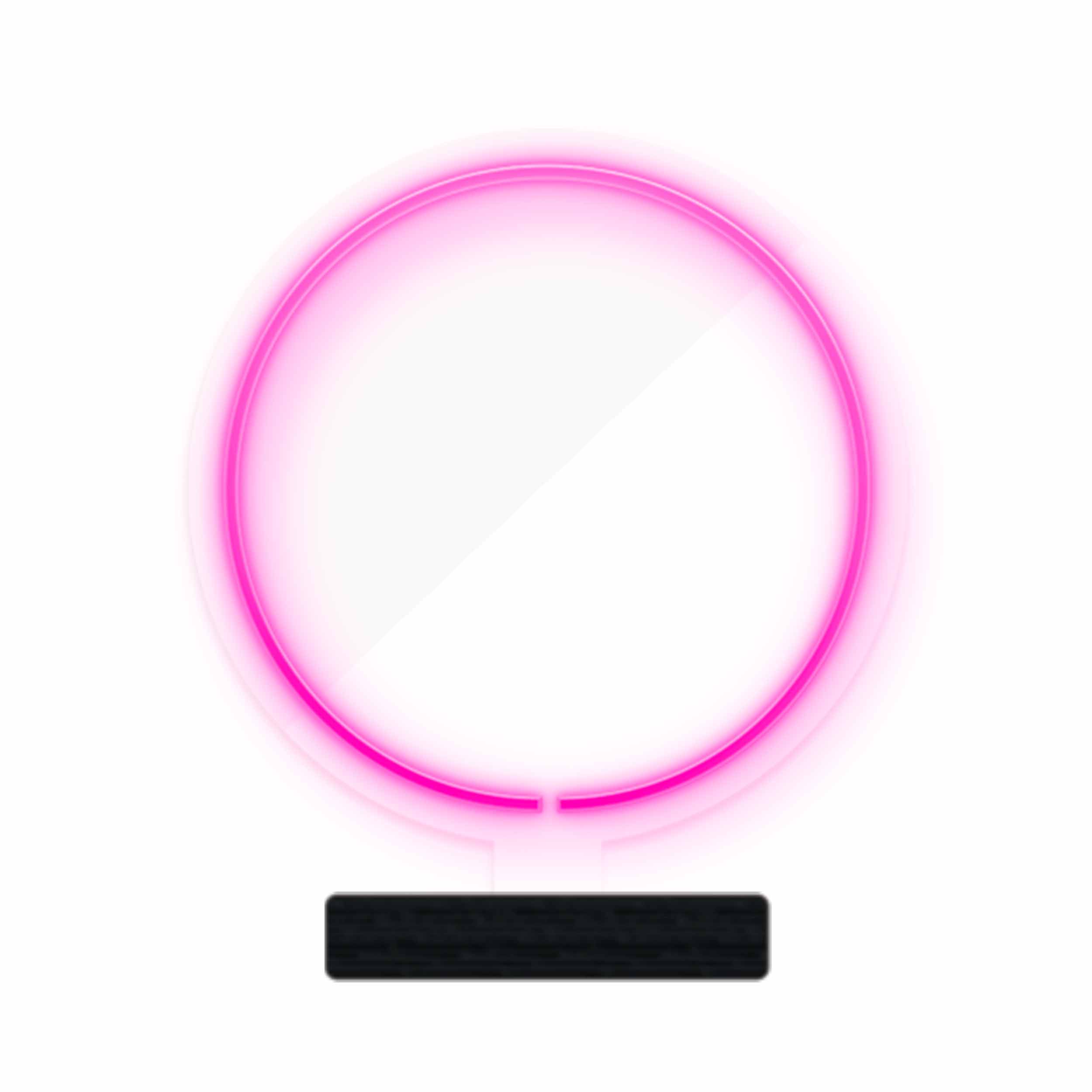 چراغ رومیزی ریموت دار مدل CIRCLE-GL_PN-GLASS