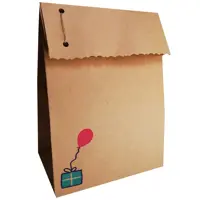 پاکت هدیه مدل کرافت تاشو حجیم c7 بسته 50 عددی