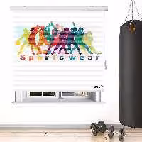 پرده زبرا زیو مدل Sport سایز 200x150 سانتی متر