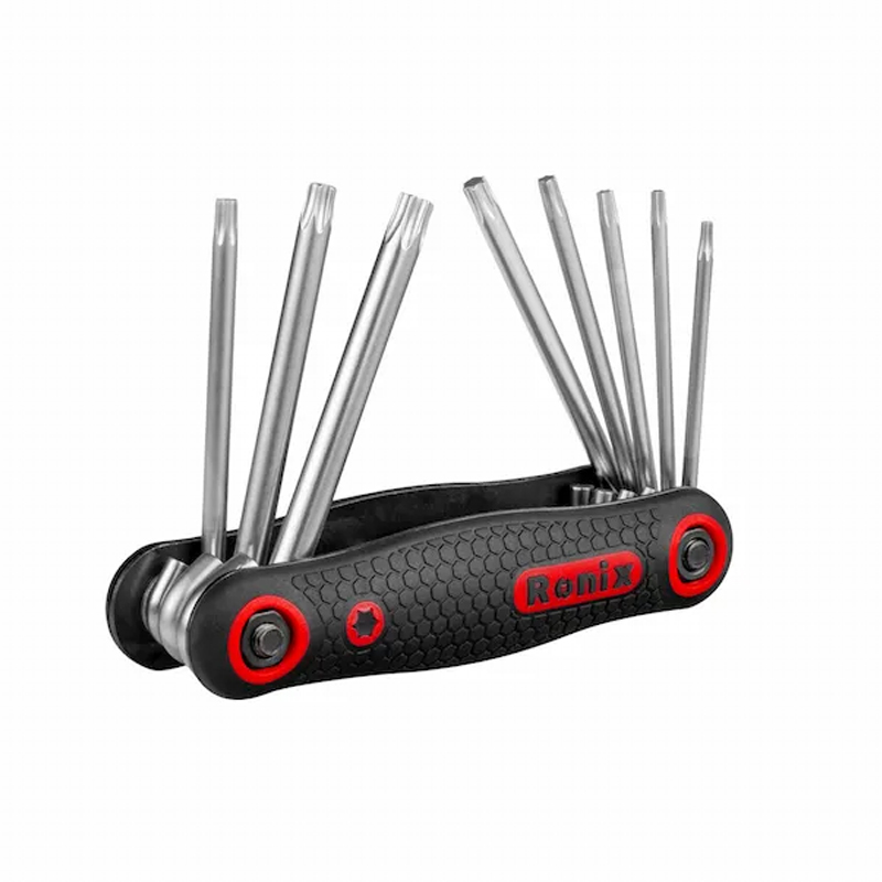 ست 8 عددی آچار آلن ستارهای چاقویی رونیکس مدل RH-2021