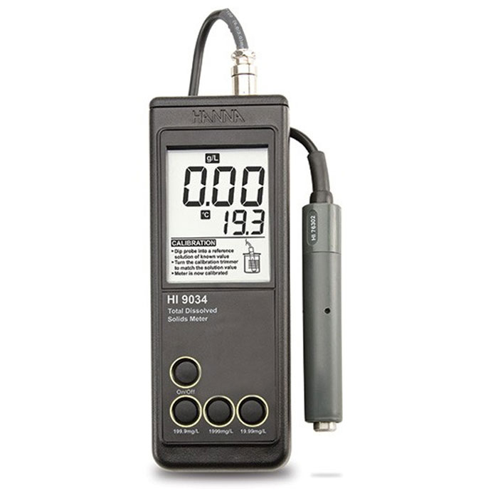 TDSمتر پرتابل Multi-range هانا مدل HANNA HI9034