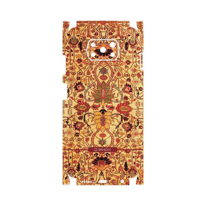 برچسب پوششی ماهوت مدل Persian-Carpet-Yellow-FullSkin مناسب برای گوشی موبایل شیائومی Poco X3 NFC