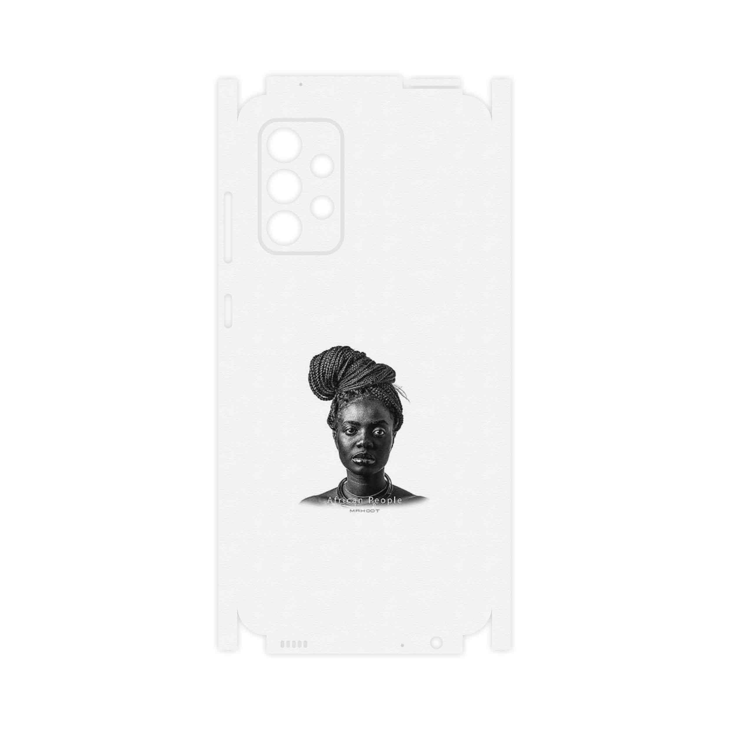 برچسب پوششی ماهوت مدل Portrait of an African Woman-FullSkin مناسب برای گوشی موبایل سامسونگ Galaxy A72