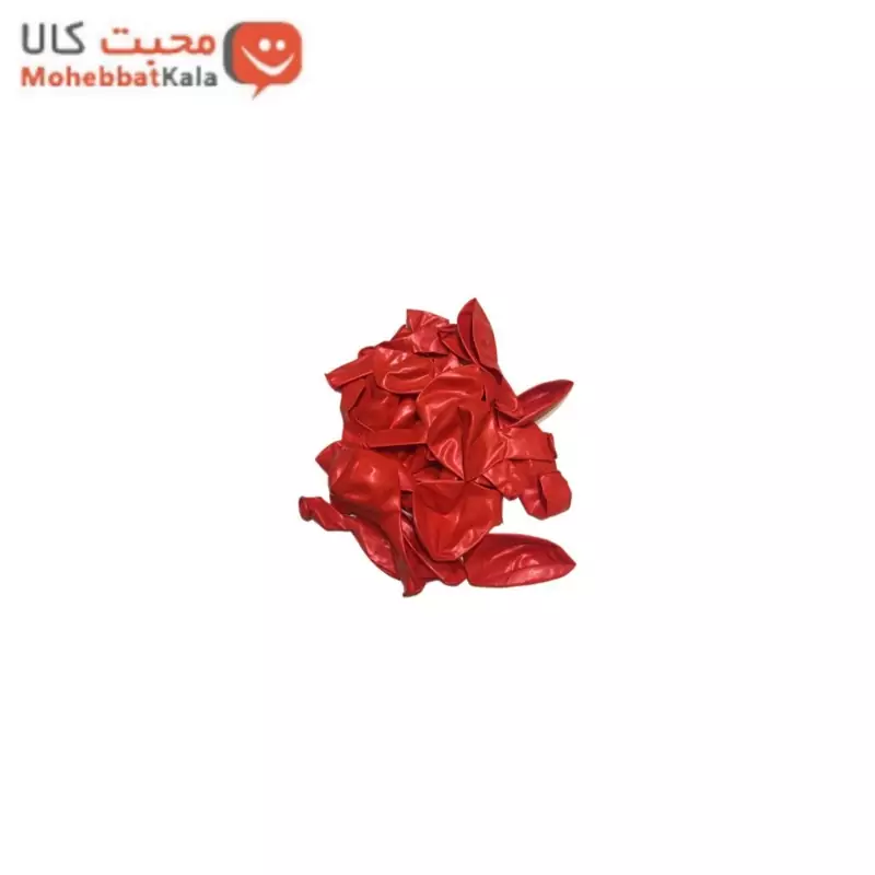 بادکنک قرمز سایز 6 اینچ مجموعه 10 عددی