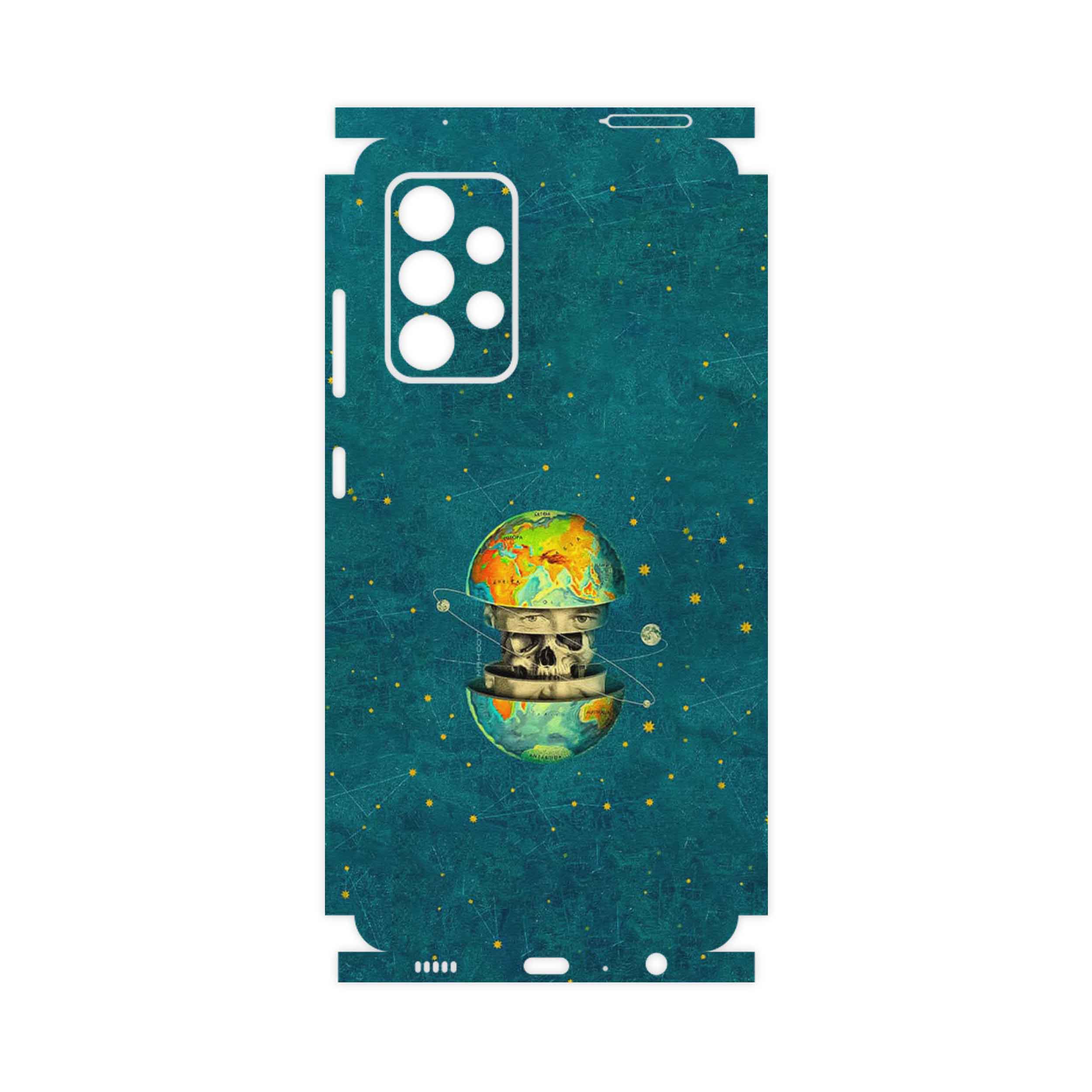 برچسب پوششی ماهوت مدل Collage of Earth Face-FullSkin مناسب برای گوشی موبایل سامسونگ Galaxy A52 5G