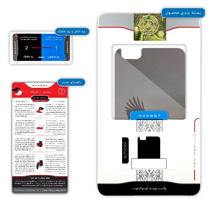 برچسب پوششی ماهوت مدل Eagle مناسب برای گوشی موبایل آنر 4X