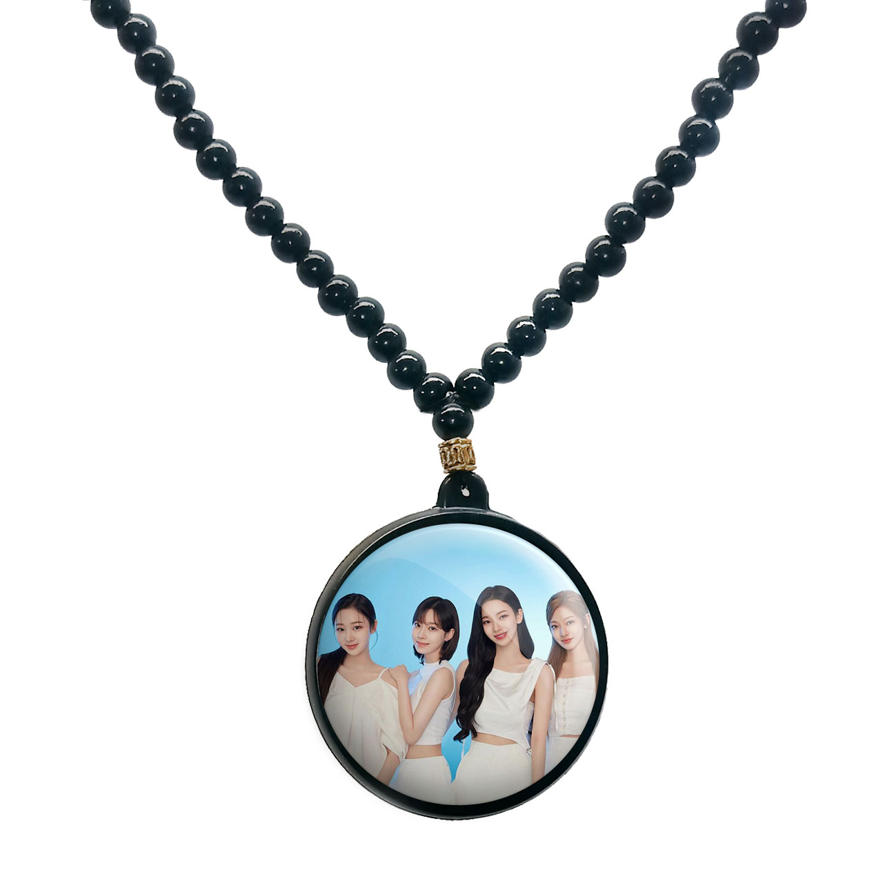 گردنبند پرمانه طرح aespa کد pmd.18685 مدل دو طرفه