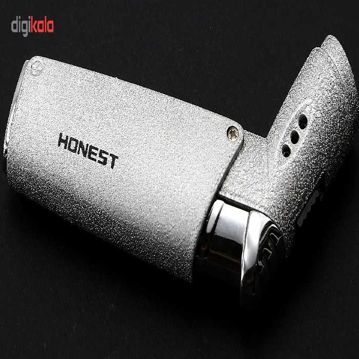 فندک هانست مدل Silver Bent