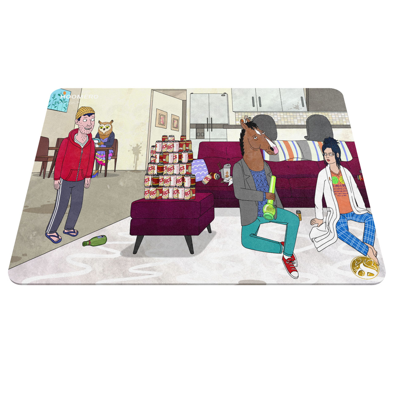 ماوس پد هومرو مدل A3179 طرح BoJack Horseman