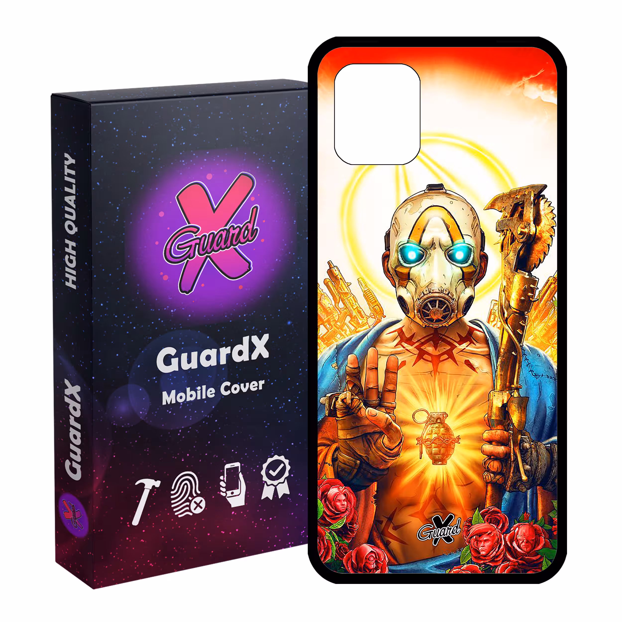 کاور گارد ایکس طرح Borderlands مدل Glass10068 مناسب برای گوشی موبایل سامسونگ Galaxy Note 10 Lite