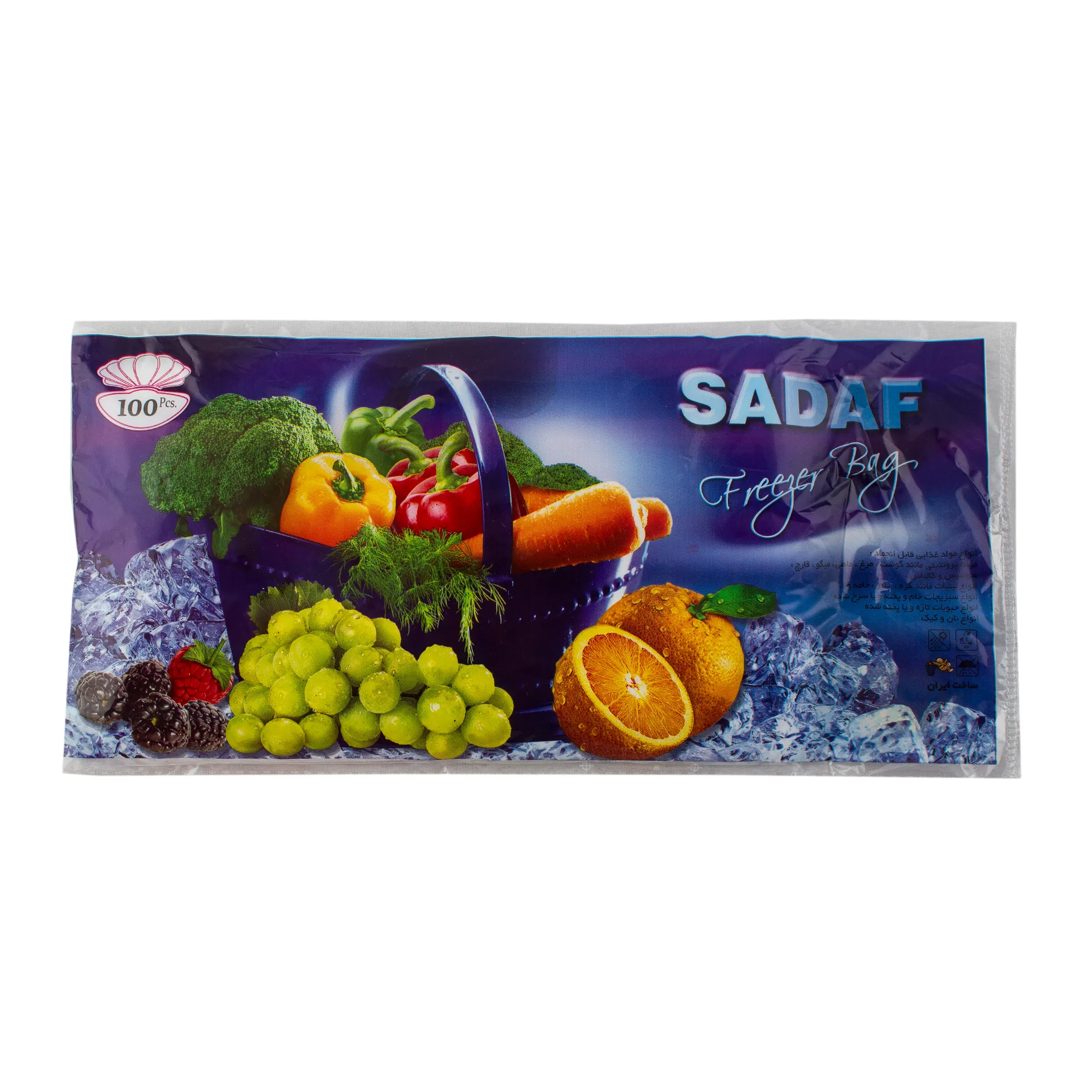 کیسه فریزر مدل Sl بسته 100 عددی