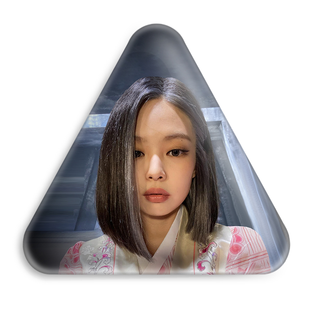 پیکسل خندالو طرح جنی گروه موسیقی بلک پینک مدل مثلثی کد 2985