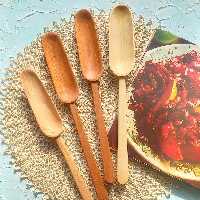 قاشق چوبی دستساز بارلی (1عددی) چوب راش و افرا 29 سانتی