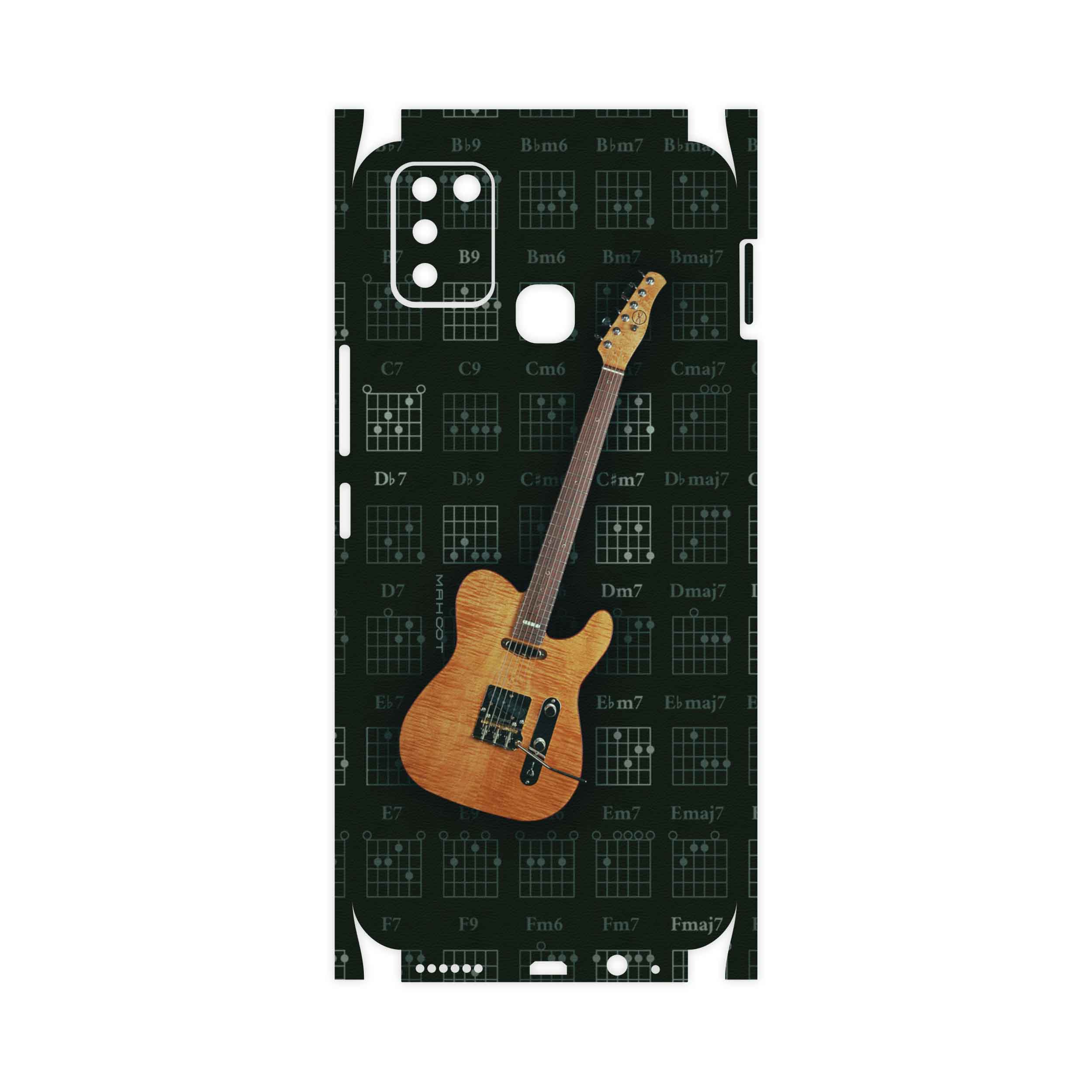 برچسب پوششی ماهوت مدل Guitar-Instrument-FullSkin مناسب برای گوشی موبایل اینفینیکس Smart 6 X657B