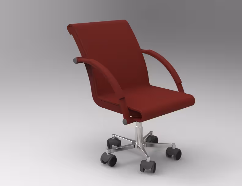طراحی صندلی اداری با SOLIDWORKS  سالیدورک