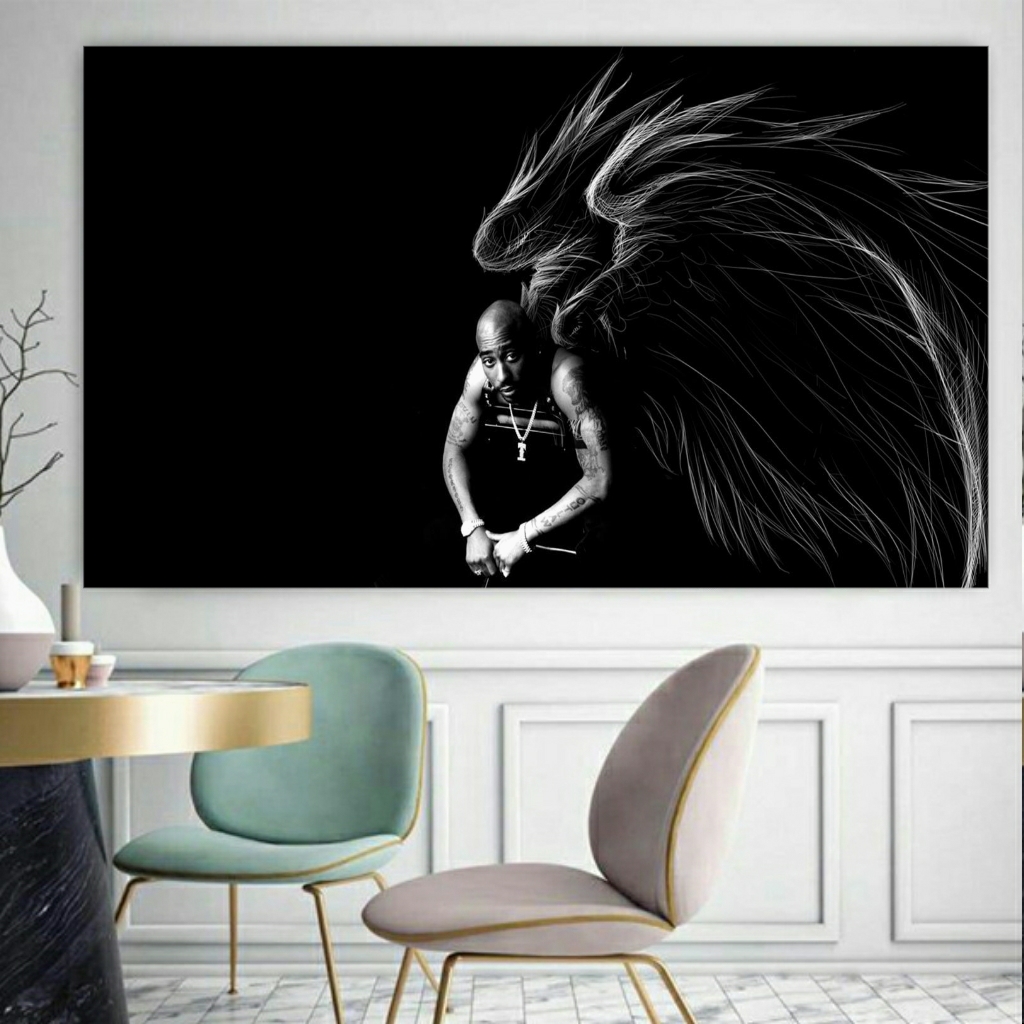 تابلو بوم طرح توپاک شکور مدل SDB1817